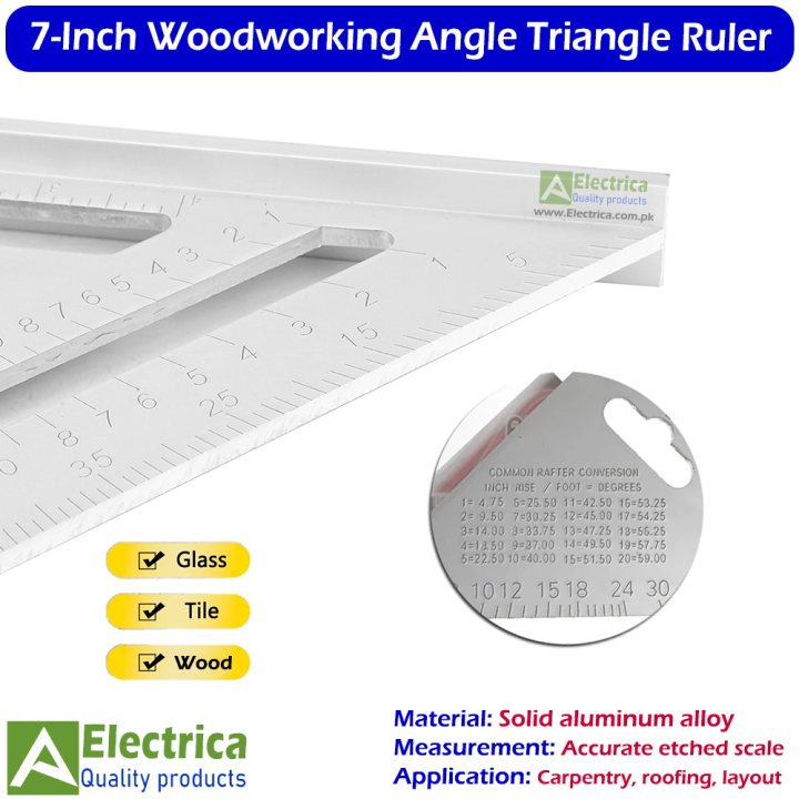 7"%20Rafter%20Square%20Triangle%20Ruler%20for%20Woodworking,%20High-Precision%20Solid%20Aluminum%20Angle%20Measuring%20&%20Marking%20Tool%20for%20Carpentry%20&%20Construction%20by%20Electrica%20-%20Image%202