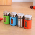 2 Pcs Glass Storage Salt and Pepper Shakers/Herb and Spice Container Shaker Seasoning Bottle/Glass Spice Containers Bottles Jars. 