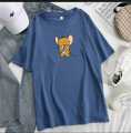 new Cartoon Tom And Jerry Tag Line laughing JERRY T Shirt stylish printed tee shirt ,round neck half sleeves shirt for women n girls. 