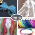 Mesh Tubular Crinoline Tube Crin Horsehair Braid Tubing Cord Fabric Jewelry Making Metallic Cyberlox Decor DIY Craft Supply 8mm. 