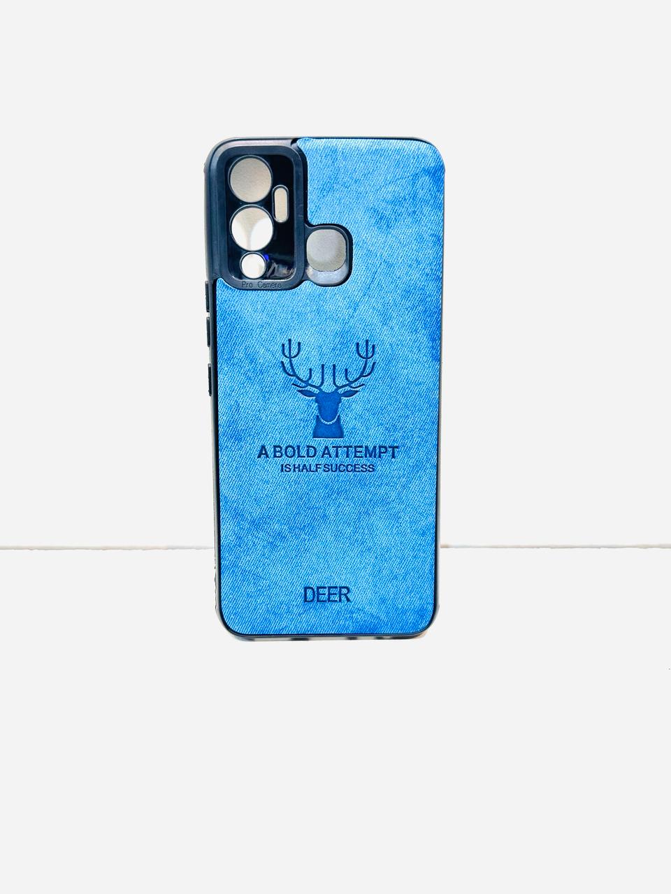 Lahore Mobile Case For Infinix Hot 12 Play Hybrid Soft TPU Deer Pattern Leather Shockproof Case Cover - Infinix Hot 12 Play Back Cover 6