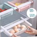 Set of 2 and 3 Stretchable fridge organizer baskets Maximize Your Fridge Space with adjustable space saver storage basket kitchen accessories basket for fridge kitchen gadget basket for kitchen. 