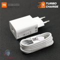 MI Xiaomi 25W turbo Charge Travel Adapter With Tpye C 6A Turbo charge cable |  MI Xiaomi 25W Fast Charging Adapter With Type C Cable. 