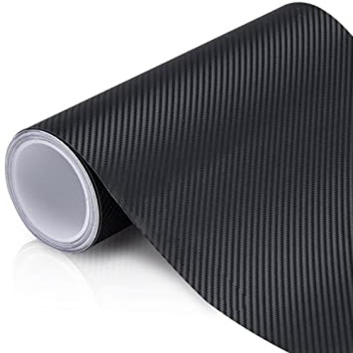 12 x 16 inches Black sticker 3d Carbon Fiber sticker paper 3D Vinyl for laptops Mobile Cars and bikes