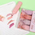 4Pcs/Set Shiny Glitter Highlighter Pen Soft Tip Highlighter Color Marker Drawing Pen Creative Stationery Student Supplies Gift. 