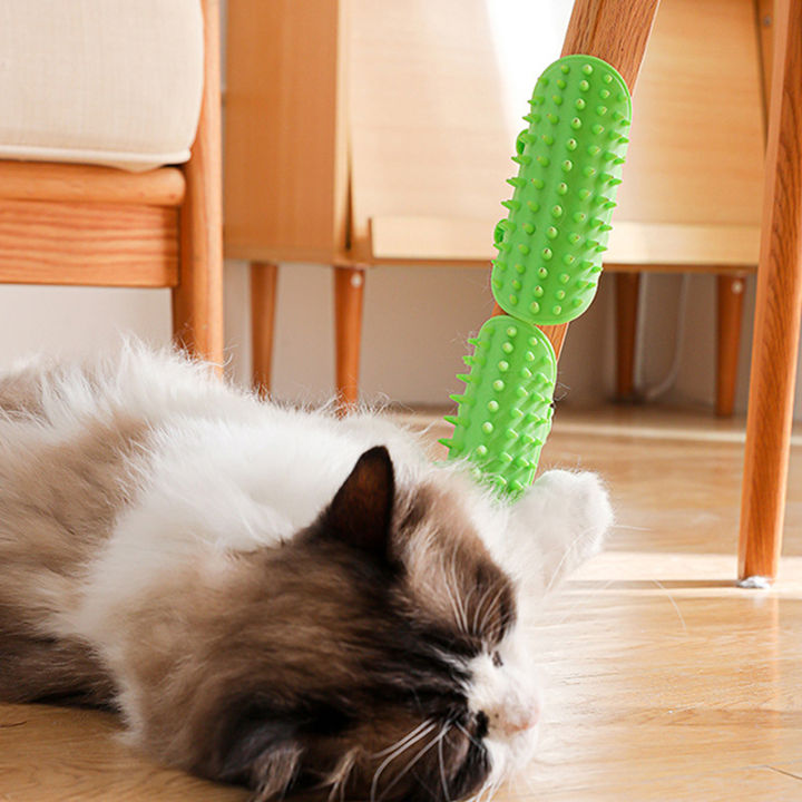 Cat Scratcher Massager Comb Pets Table Corner Scrape Hair Brush Remove Hair Comb Kitten Care Accessories MAILANG