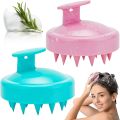 Shampoo Massager Brush Scalp Hair Scrubber with Soft Silicone Bristels For All Type Of Hairs Straight Curly Wet Dry For Men Women Children. 