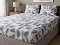 Premium Microfiber Printed Fitted Sheet (72*78=12) – Soft, Stretchable & Wrinkle-Free!. 
