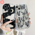 Black Butterfly Case for Redmi 9C 9T 10A 9A 10C A1 A2 9 10 Note 11 9 8 Note 10 Pro Max 10S 11S 12 POCO M3 Starry Sky Moon Stars Luxury Soft Shockproof Cover. 