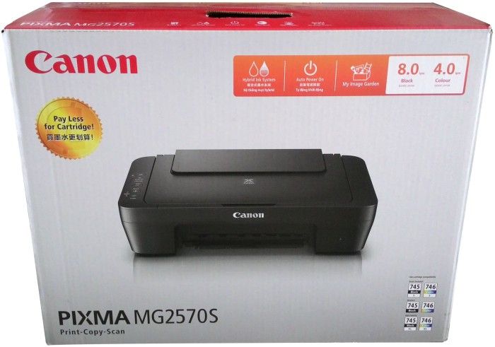 Canon PIXMA MG2570s All in One Printer with 1 Year Brand Warranty - (Print - Copy - Scan)