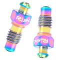 2Pcs Bike Hydraulic Disc Brake Exhaust Bolt Clip Filling Oil Screw Rainbow. 