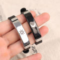 1/2Pcs Sun/Moon Couple Adjustable Silicone Bracelet Fashion Jewelry Gifts for Girls. 