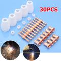 30Pcs Thermal Dynamics Tools DIY Plasma Cutter Consumables Spare Parts Kit Tips For BPS40. 