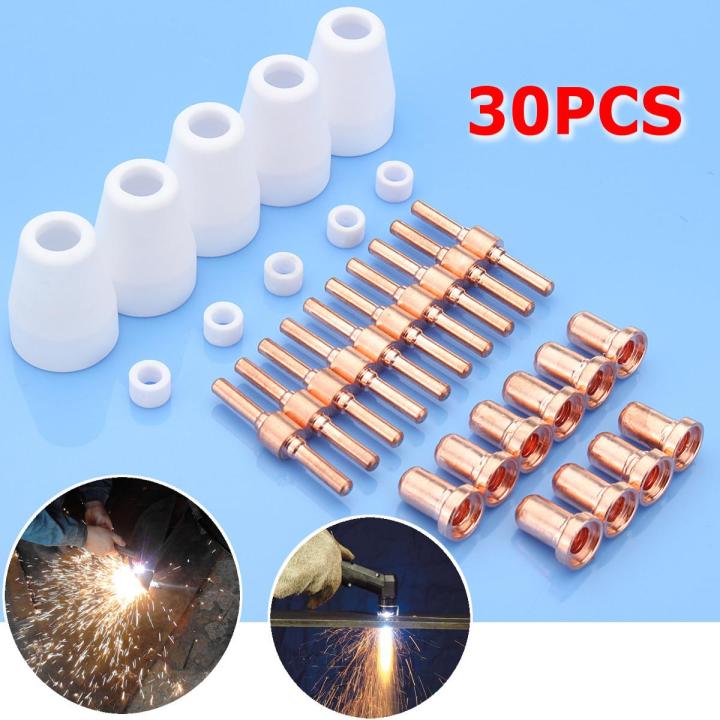 30Pcs Thermal Dynamics Tools DIY Plasma Cutter Consumables Spare Parts Kit Tips For BPS40