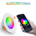 Smart LED Downlight Zigbee Dimming Round Spot Light RGB Color Changing Warm Cool light Alexa Google Home Vocie Bluetooth. 
