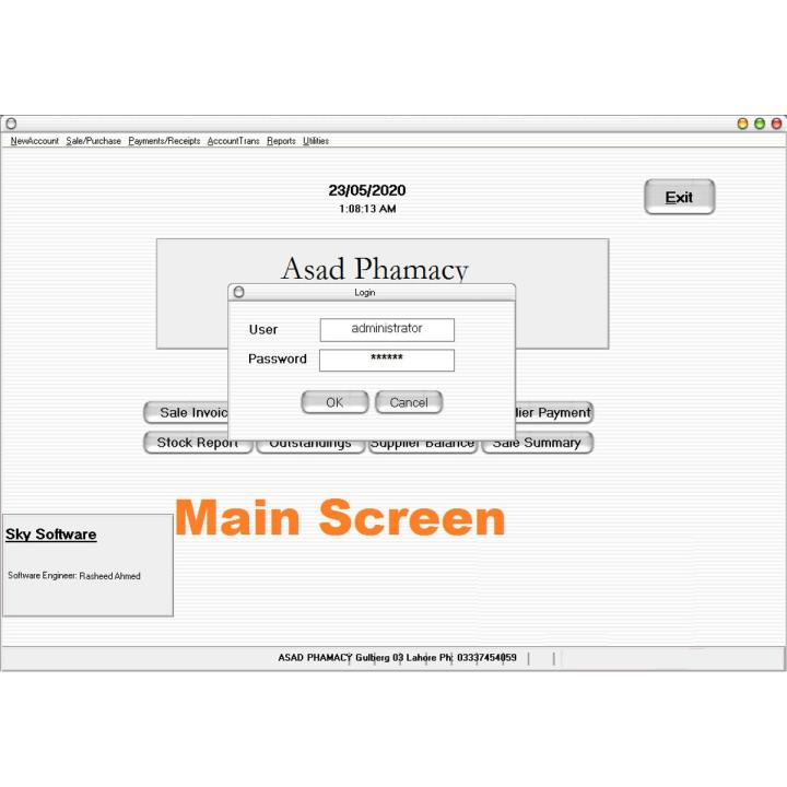 DVD with  (Blue Sky Medical Store Software - Full Version for Life Time)
