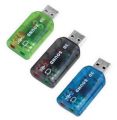 5.1 External 3D Sound Card USB 2.0 Mic Speaker 5.1 Audio Sound Card Adapter. 