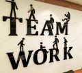 Teamwork 3D Creative Office Decor. 