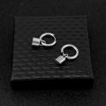 1pc Lock Drop Earrings Clip hikaw Stainless Kpop Idol Pop Star YIBO Earring for Men Women Fashion Punk Jewely Accessories. 