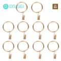 Curtain Hanging Rings 10pcs Strong Metal Curtain Clip Rings Easy to Use Space-saving Load-bearing. 