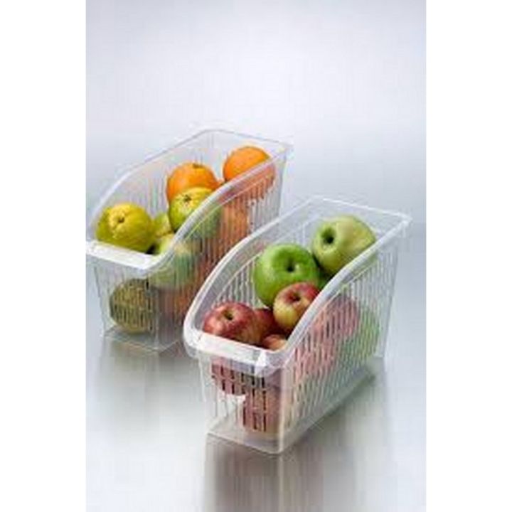 2 PCS/lot Multipurpose Plastic Storage Organizer Fridge Freezer Storage Box Basket Container