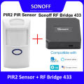 Sonoff PIR2 PIR Motion Sensor + Sonoff RF Bridge 433 | Smart Security Alarm System | Wireless Motion Detection | Works with Alexa & Google Home | eWeLink App Control. 