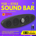 YSD E1102 Original Multimedia Soundbar Dual Speakers Twin Bass Diaphragms 360° Surround Sound USB Powered 3.5mm Wired Desktop Speaker for Gaming PC Laptop Monitor LED TV High Fidelity Audio Boost Stereo Soundbar - Unique Mall. 