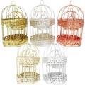 Pack of 3 White Wedding Bird cage Wedding Decoration Card box Metal Iron Bird Cage Home Party Decoration Candle Table White Bird cage. 