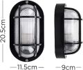 Bulkhead Waterproof Outdoor Wall Light For Home & Gardens Bulb Not included. 