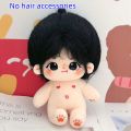 20cm Plush Idol Doll without clothes Cotton Star Dolls Kawaii Long Hair Girl Plush Toys For Fans Collection Gifts. 
