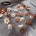 New I LOVE DADDY&MUMMY-20Pc/et Cute cartoon bunny girl hair rope bow elatic rubber band flower children hair band baby hair acceorie. 