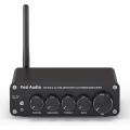 Fosi Audio BT30D Bluetooth 5.0 Stereo Audio Receiver Amplifier 2.1 Channel Mini Hi-Fi Class D Integrated Amp 50 Watt x2+100 Watt for Home Outdoor Passive Speakers/Subwoofer Powered Subwoofer. 