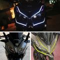Motorcycle Front Pull Headlight Decals NINJA400 H2 H2SX Reflective Cool Fairing Sticker for Kawasaki Ninja NINJA400 H2 H2SX. 
