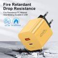 40W USB C Charger Quick Charge 3.0 PD4.0 Type C Fast Charging Wall Charger For iPhone Xiaomi Samsung Phone Adapter EU/US/UK Plug. 