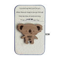 Encouragement Gift Adorable Wooden Animal Pocket Hug Stress Relief Gift Small Size Encouragement Decoration Perfect for Southeast Asian Buyers Cute Animal Ornament. 