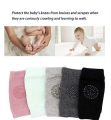 1 Pair High Quality Breathable Cotton Baby Knee Pads for crawling , Washable all seasons Baby Knee and elbows elastic protectors Anti-Slip Soft & Breathable Crawling Protectors for Maximum Safety and Comfort knee and elbow cloth pads for kids. 