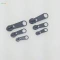 6x Fix Zipper Puller Zip Slider Repair Kit Removable Rescue Replacement Head. 