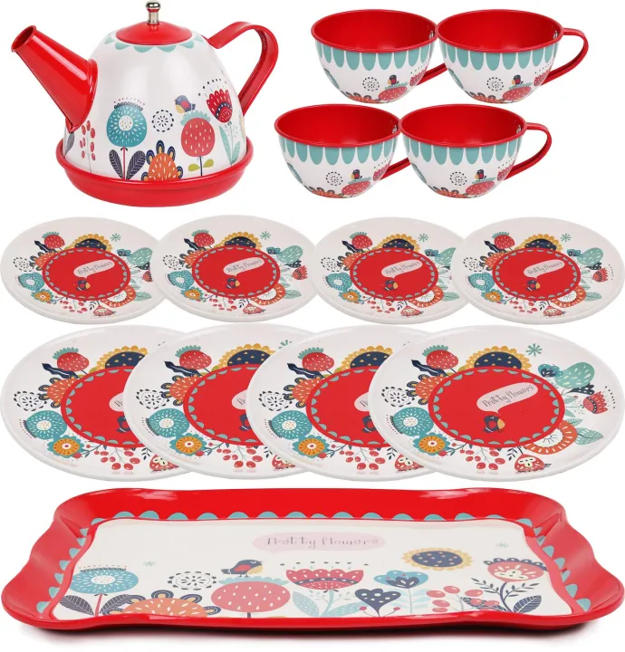 KIDS%20TEA%20SET%20FOR%20LITTLE%20GIRLS%20-%20TODDLERS%20AFTERNOON%20TEA%20TIME%20METAL%20PLAY%20SET%20(RANDOM%20COLOURS)%20-%20Image%205