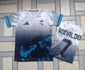 Real Madrid Ronaldo #7 Special Dragon Edition Football Jersey T-Shirt - Pink Dragon for girls & Boys. 