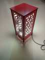 Table Lamp, Wooden Square Laminated MDF, Laser Cut, Home Decor. 