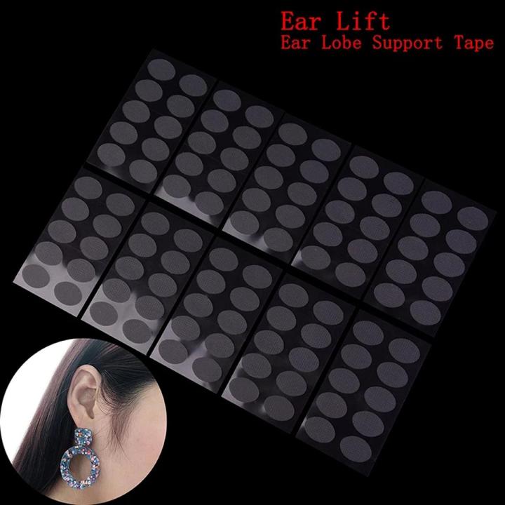 Invisible Ear Stickers Lobe Lift Support Tape Perfect for Stretched or Torn Ear Lobes and Relieve strain from heavy earrings