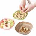 High Quality 10 pcs Multi-function Spit Bone Dish | Household Food Grade | Plastic Spit Bone Dish | Round Square Set Dining Table Garbage Plate 103 Rating 30 | Fruit Vegetable Plate | Wheat Straw Nordic Plastic Plate |. 