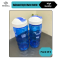 Pack of 2 Diamond Style Unbreakable Refrigerator Water Bottle  Classic Fridge Water Bottles  1.3 Liter Each, Leak-Proof BPA Free Plastic Water Bottles for Refrigerator. 