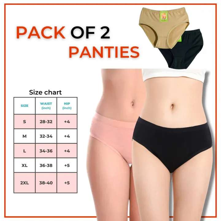Pack%20of%202%20Soft%20Jersey%20Cotton%20Blended%20Stuff%20Underwear%20Panties%20for%20Girls%20&%20Women%20For%20Casual%20And%20Specific%20Periods%20Briefs%20For%20Women's%20In%20Black%20Skin%20Colors%20-%20Image%204