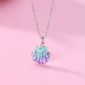 New Kidlove 3pc Girl Necklace Jewelry Cartoon Mermaid hell Dolphin hape Pendant Clavicle Chain Children Gift. 