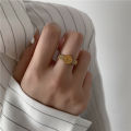Trendy Queen Elizabeth Belt Ring for Memory Gold Color Stainless Steel Ring for Women Jewelry Gift Wholesale. 