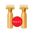 Pack Of 2 Plastic Hair Oil Comb Applicator Bottle Also Use For Hair Dying - Hair Oil Comb with Bottle - Hair Color Applicator. 