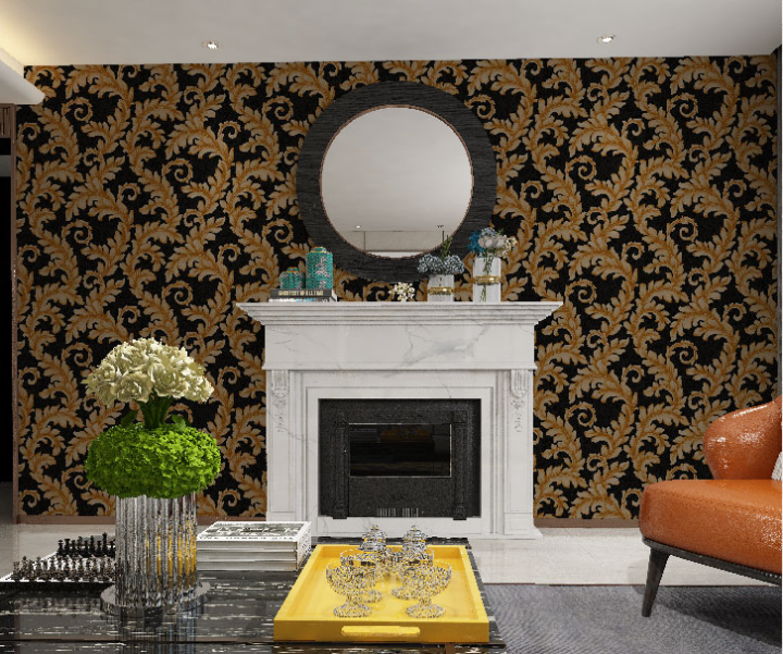 Fashion Damas 3D Wallpaper Non Self-adhesive (Roll size 0.53 x 9.5 meters)