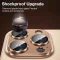 Sanptoch Dustproof Alloy Full Cover Camera Lens Protector For iPhone 16 / 15 / 14 / 13 / 12 / 11 Pro Max Plus HD Diamond Tempered Glass Film. 