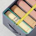 3 Pcs stackable 6 Grids Wardrobe Organizer, Clothes, shirts pants Washable Jeans Compartment Storage Box, Clothes Drawer Mesh Separation Box, Portable Foldable Closet. 